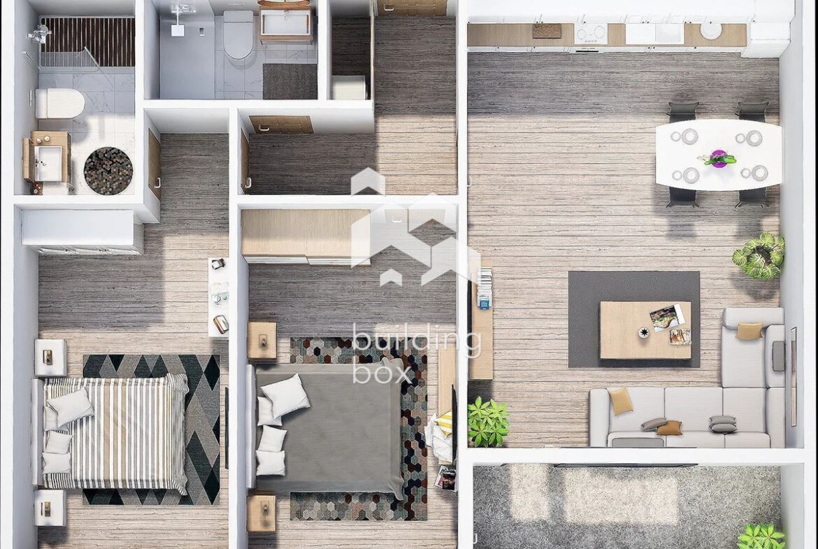 Тристаен апартамент в нов затворен комплекс - кв. Христо Смирненски - 0