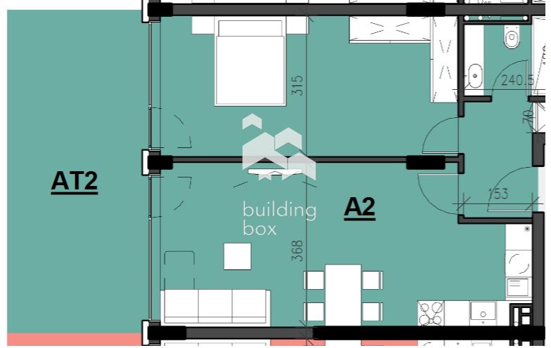 Двустаен апартамент с двор - кв. Кършияка - 0