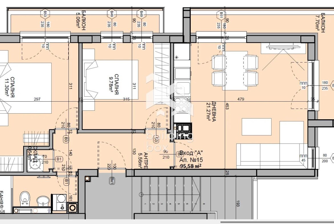 Тристаен апартамент - Манастирски Ливади-Изток - 0
