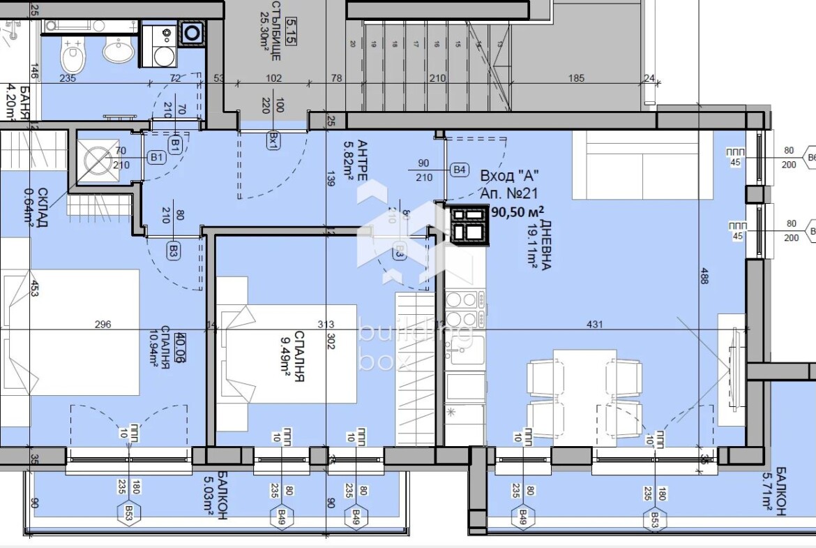Тристаен апартамент - Манастирски Ливади-Изток - 0