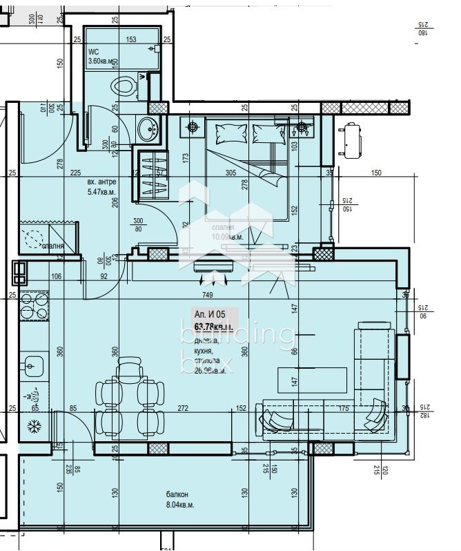 Двустаен апартамент с АКТ15 - кв. Остромила - 0