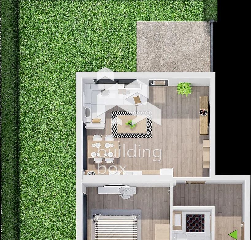 Двустаен апартамент в нов затворен комплекс в кв. Христо Смирненски. - 0