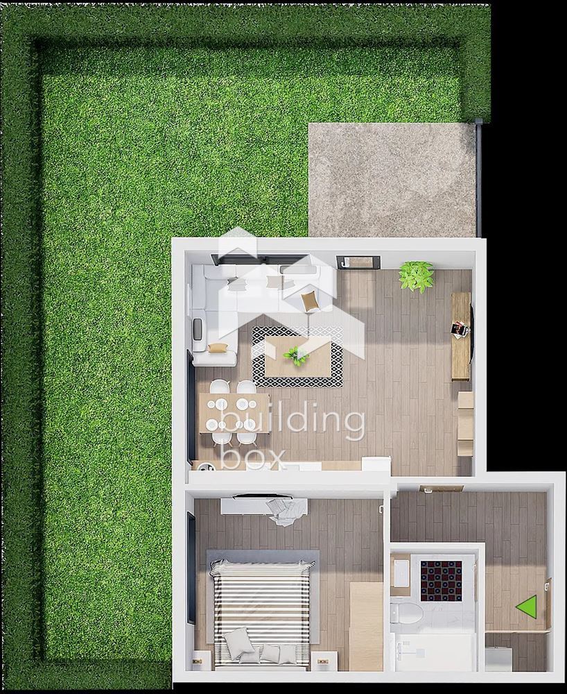 Двустаен апартамент в нов затворен комплекс в кв. Христо Смирненски. - 0