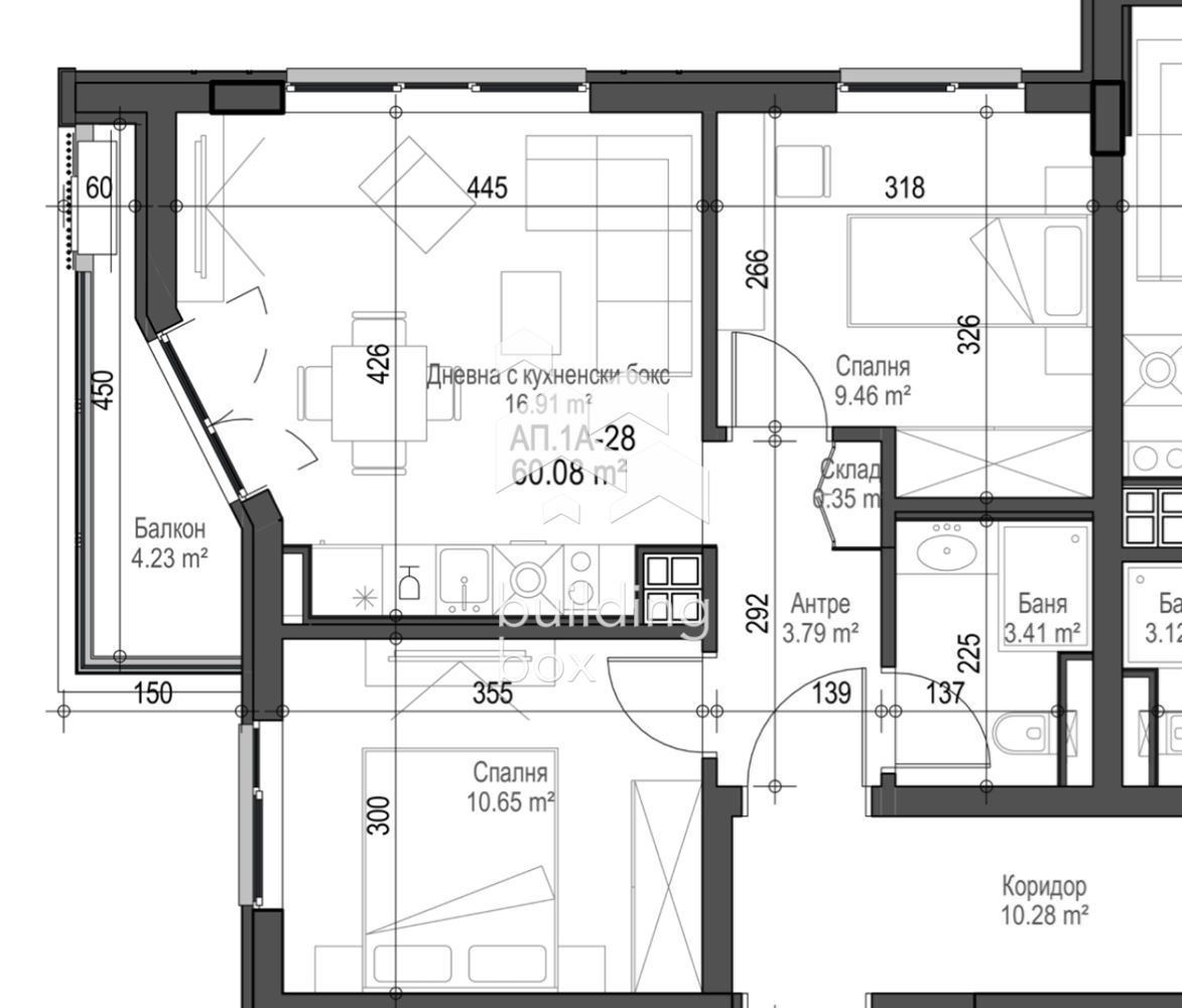 Тристаен апартамент с Акт 16 в затворен комплекс NIDO RESIDENCE на ул. „Житница“ - 0