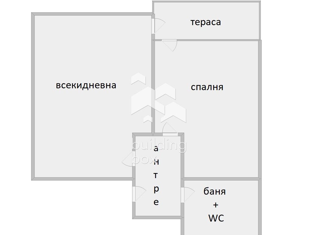 Двустаен апартамент в кв. Южен - 0