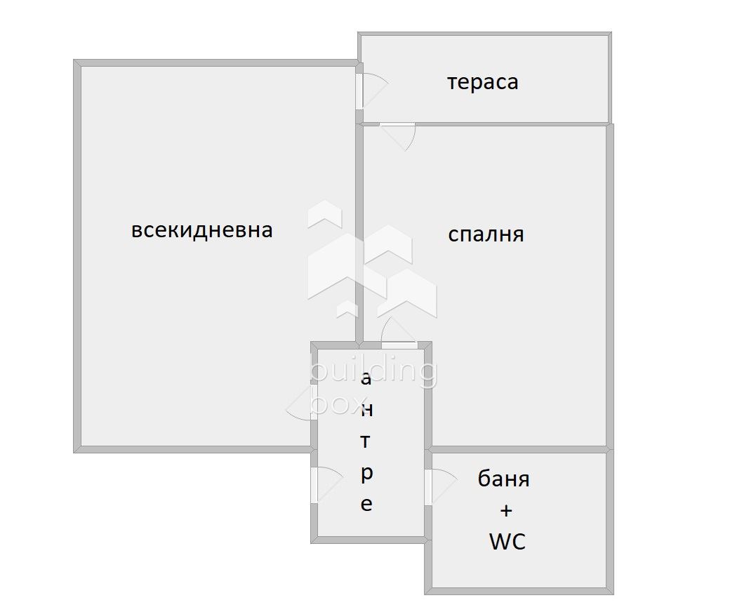 Двустаен апартамент в кв. Южен - 0
