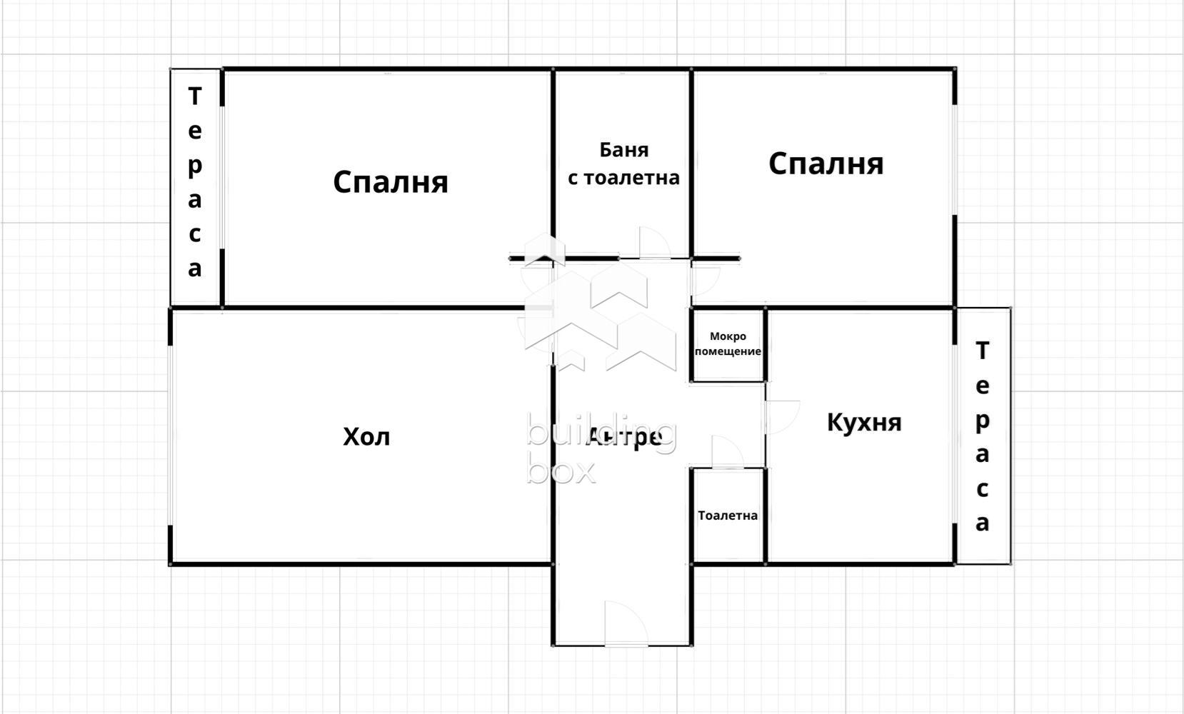 3-стаен апартамент в Център - 0