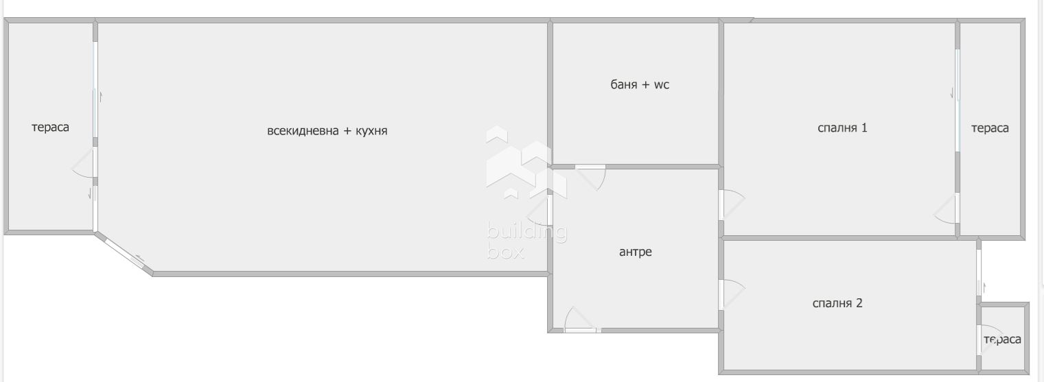 Тристаен обзаведен апартамент в малка кооперация до Камео - 0