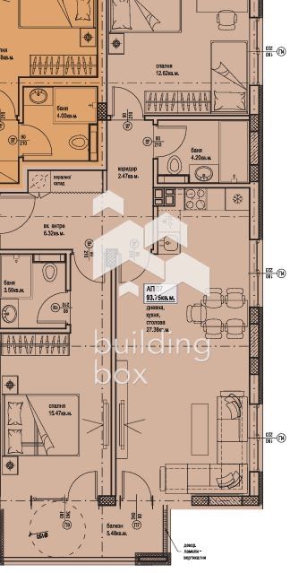 Тристаен апартамент - кв. Остромила - 0